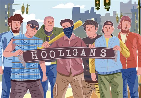Cartoon Hooligans .